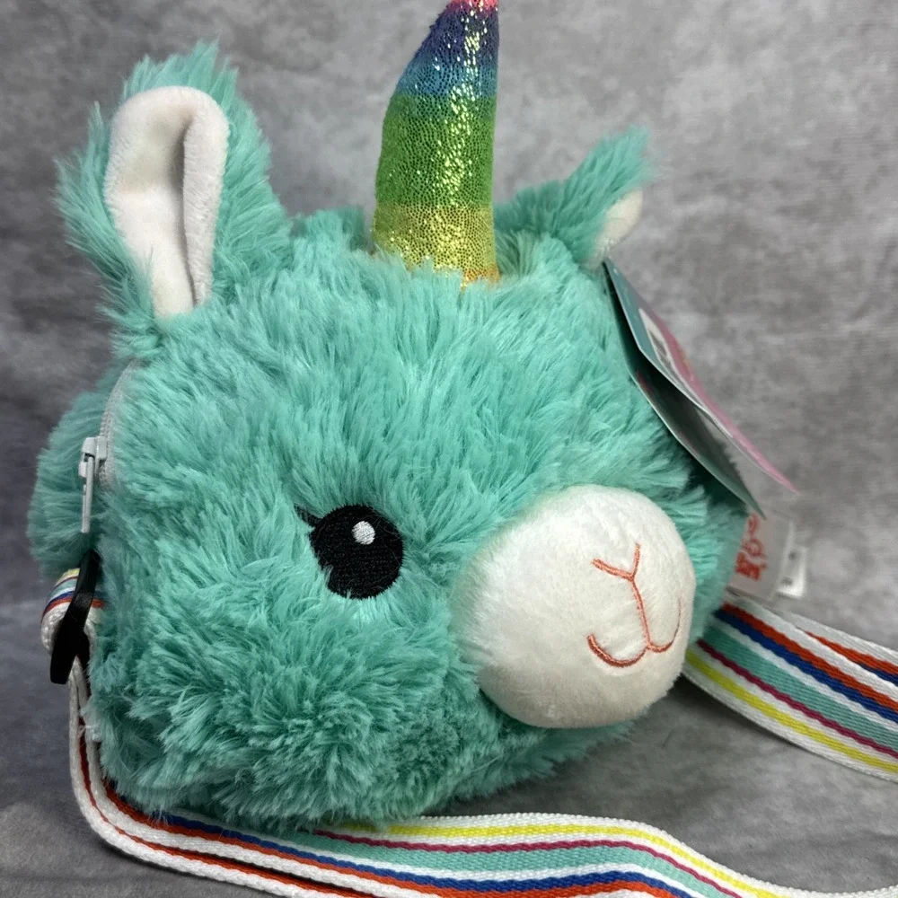 Cuddle Barn Dazzle Llama Unicorn Purse Fanny Pack‎ Enchanted Plush Sound NWT